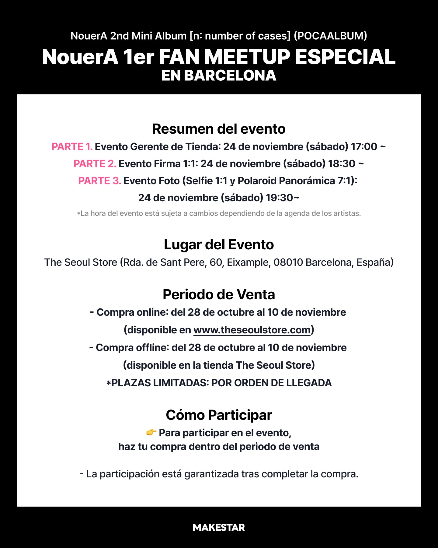 NouerA 1er "FAN MEETUP" ESPECIAL EN BARCELONA
