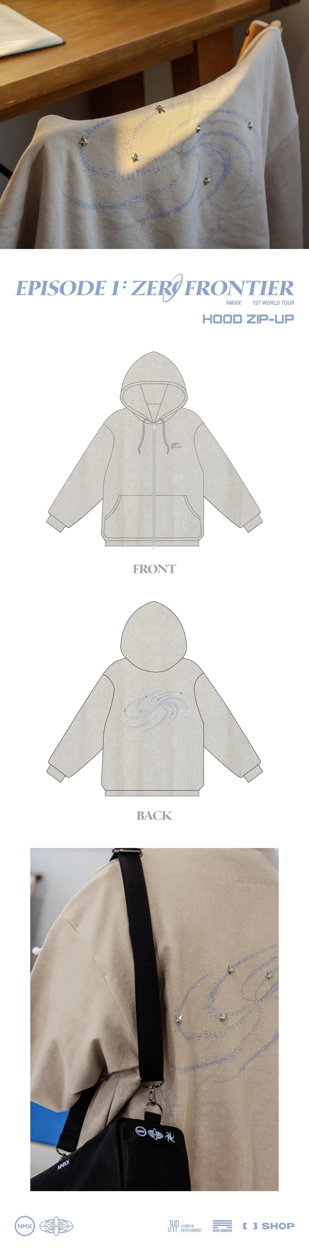 NMIXX OFFICIAL MERCH - HOOD ZIP-UP