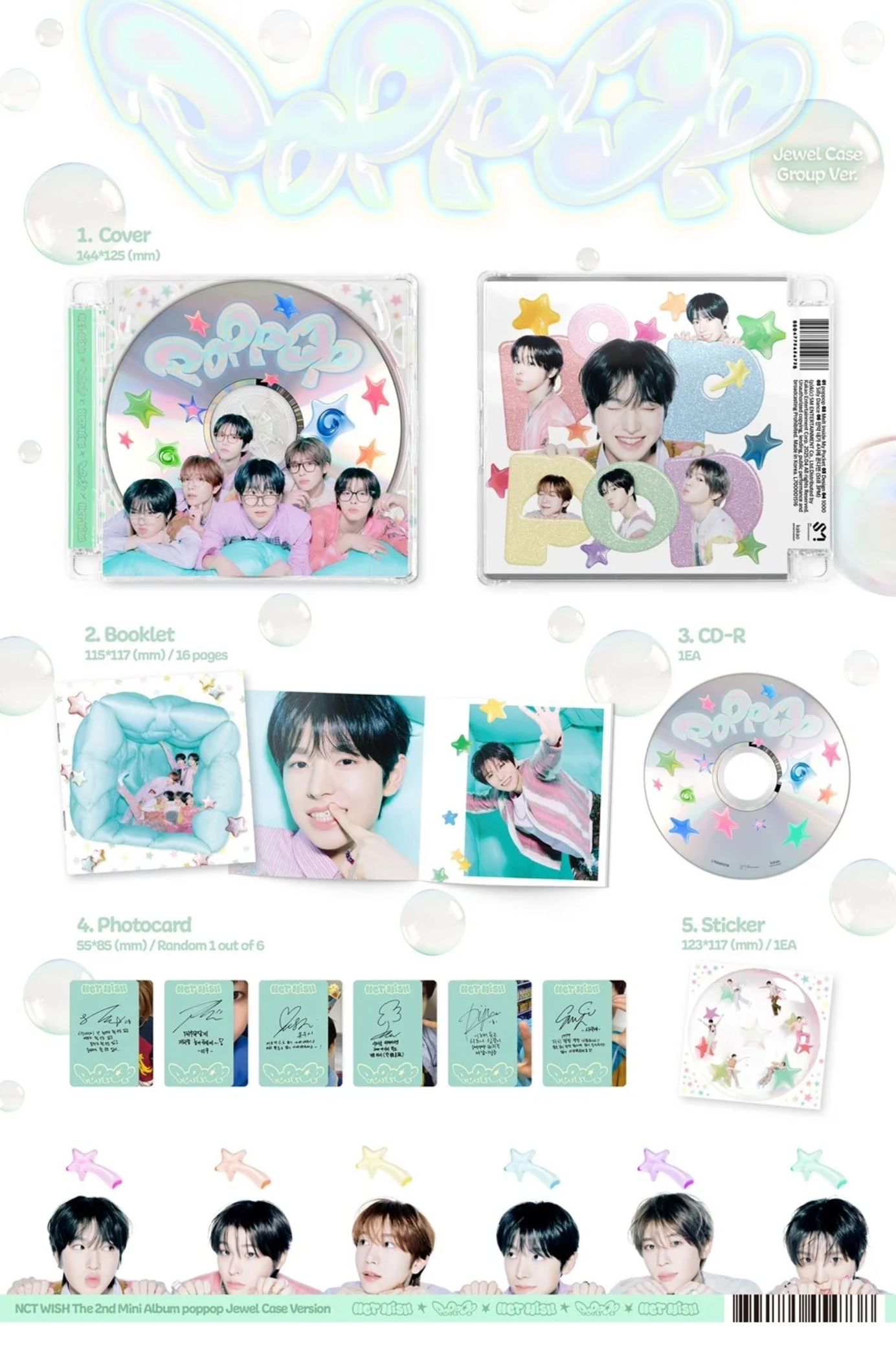 NCT WISH - POPPOP 2ND MINI ALBUM (JEWEL VER)