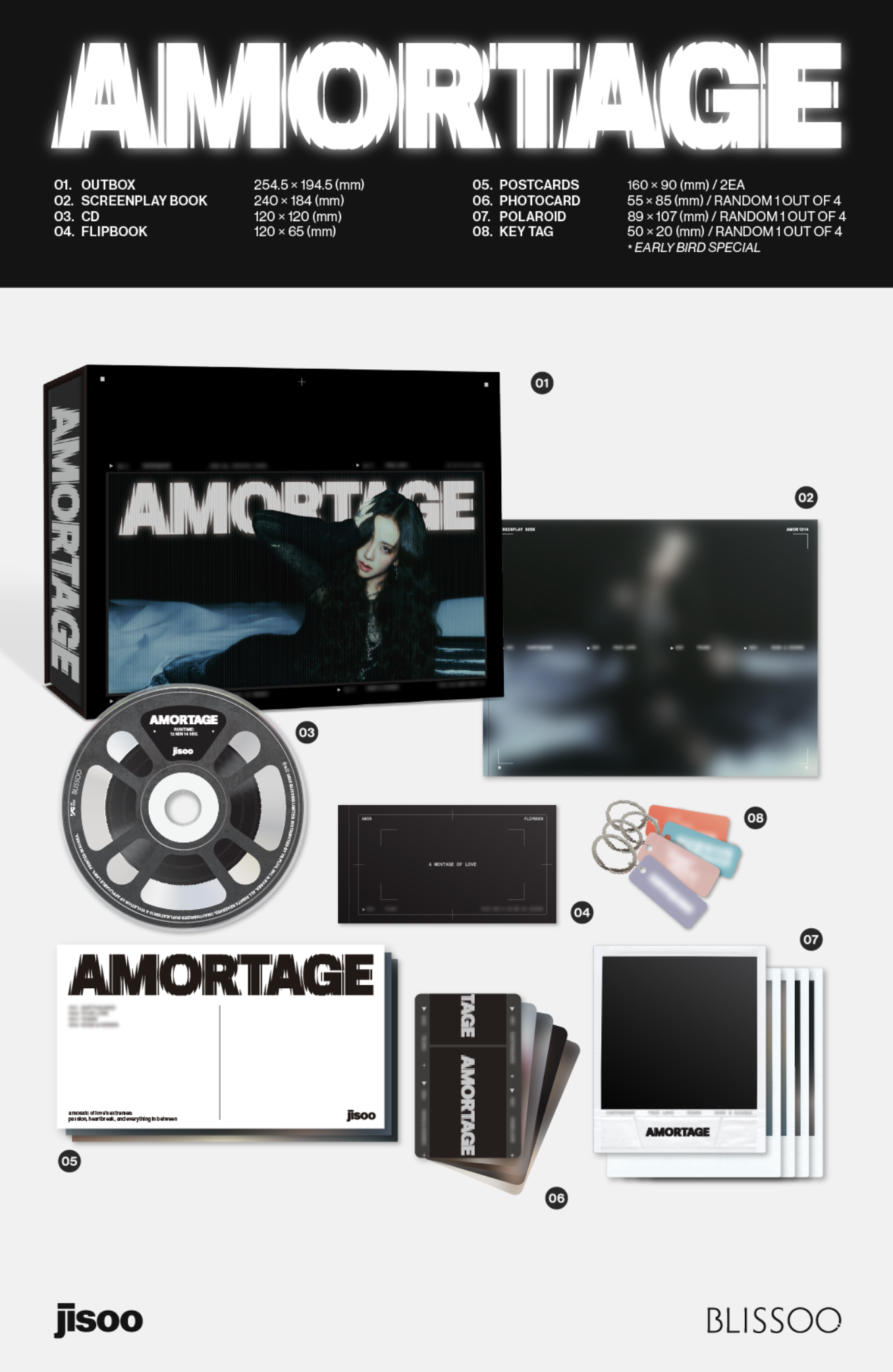 JISOO (BLACKPINK) - AMORTAGE (EXCLUSIVE EDITION)