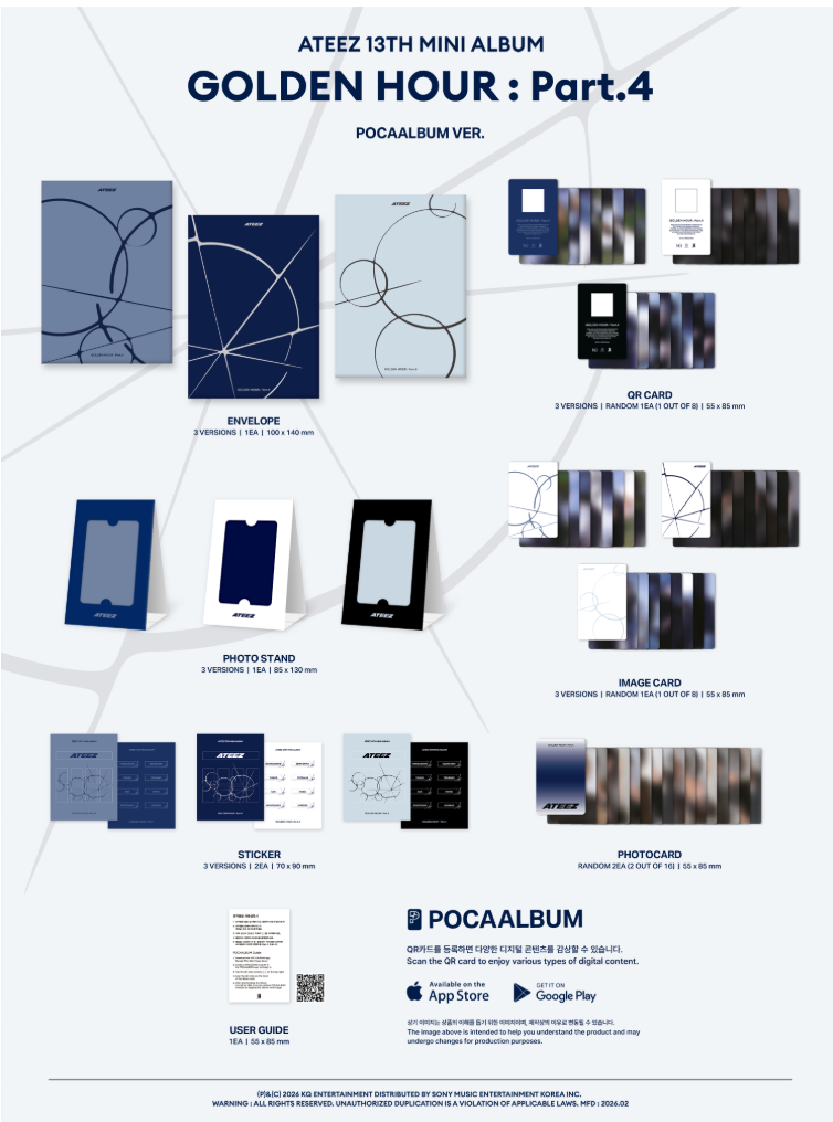ATEEZ - GOLDEN HOUR : Part.4 (POCAALBUM)