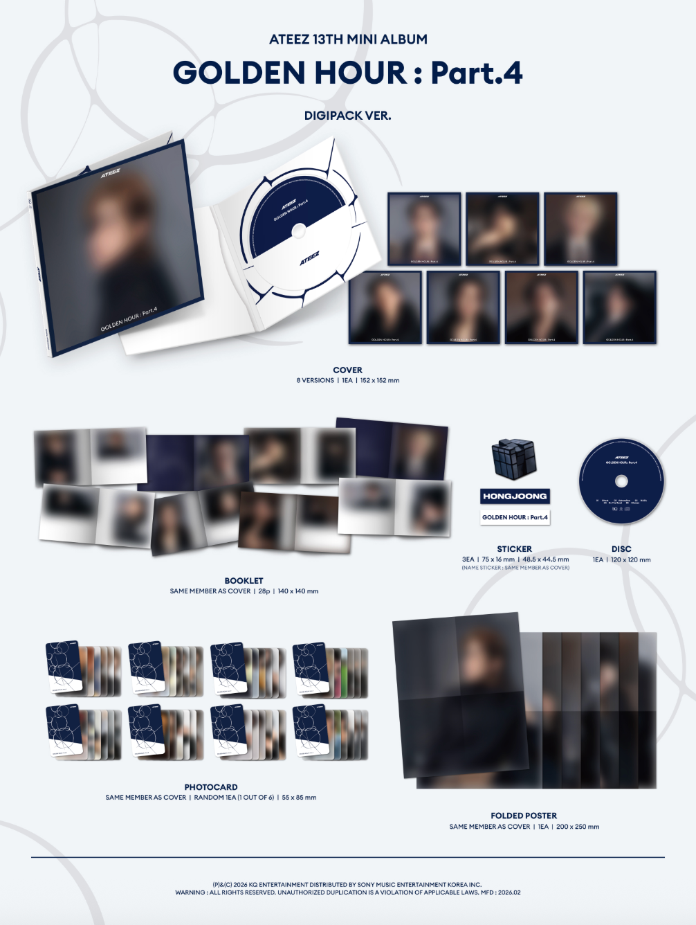 ATEEZ - GOLDEN HOUR : Part.4 (DIGIPACK)