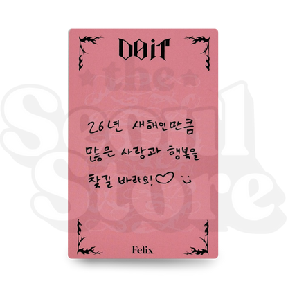 [PHOTOCARD] STRAY KIDS - DO IT (EXCLUSIVE P.O.B FANSHOP VIDEOCALL)
