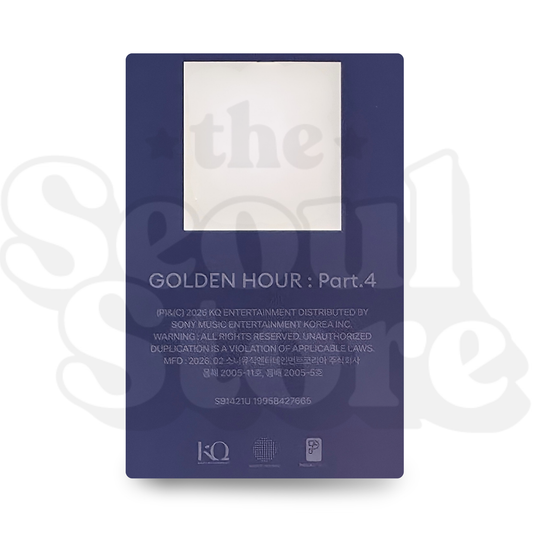 [PHOTOCARD] ATEEZ - GOLDEN HOUR PART.4 (POCAALBUM QR)