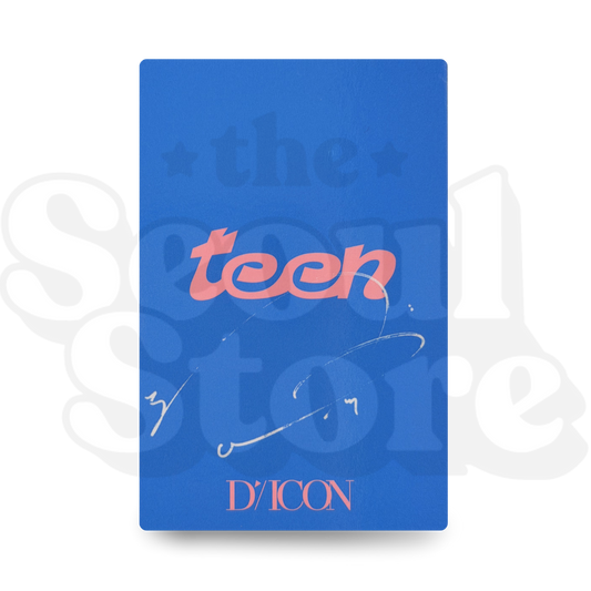 [PHOTOCARD] SEVENTEEN - DICON VER. WOOZI