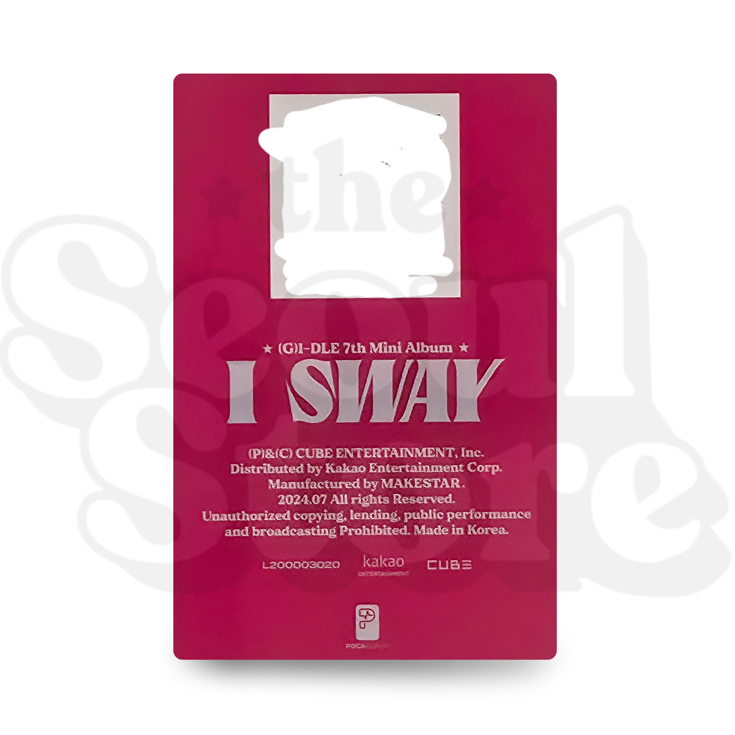 [PHOTOCARD] I-DLE - I SWAY