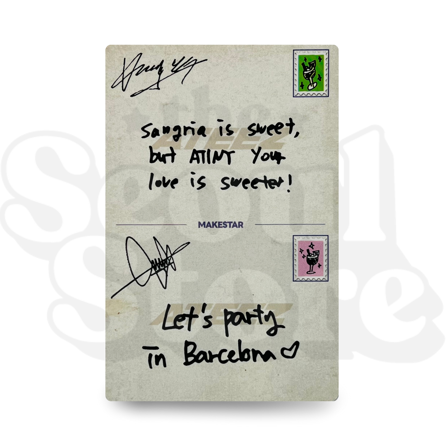 [PHOTOCARD] ATEEZ - GOLDEN HOUR PART.2 (EUROPE MAKESTAR LUCKY DRAW)