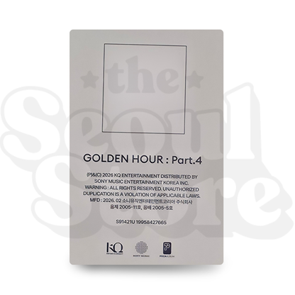 [PHOTOCARD] ATEEZ - GOLDEN HOUR PART.4 (POCAALBUM QR)
