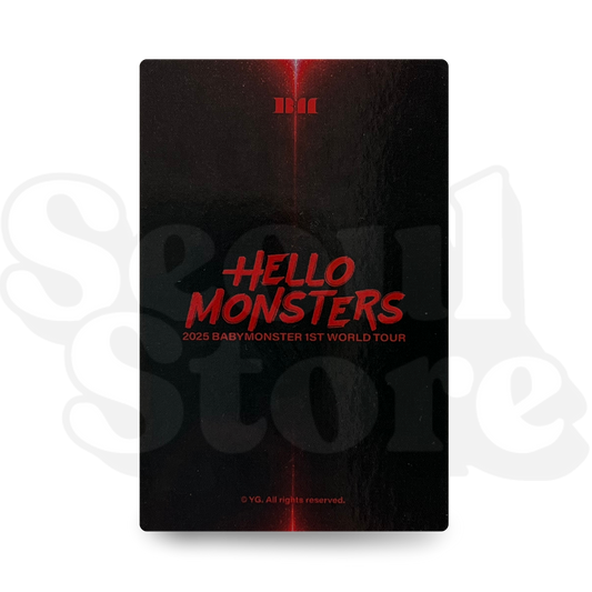 [PHOTOCARD] BABYMONSTER - HELLO MONSTERS 1ST WORLD TOUR VER.1