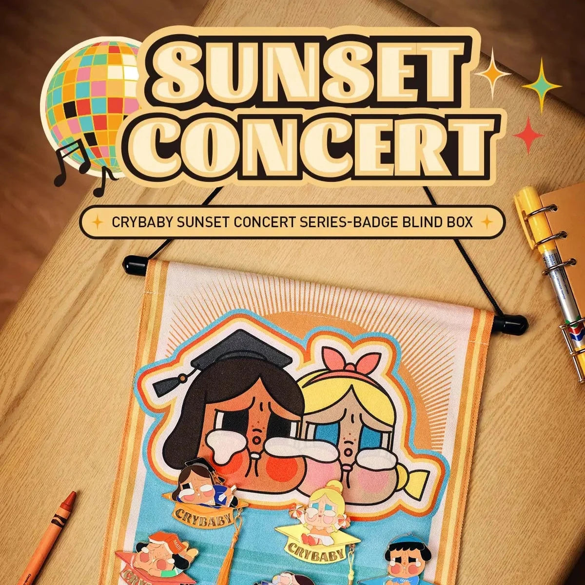 CRYBABY Sunset Concert Series-Badge Blind Box