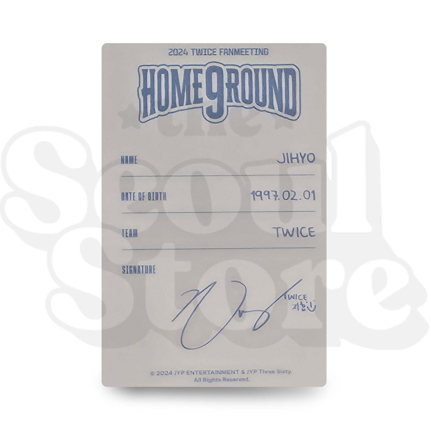 [PHOTOCARD] TWICE - HOMEGROUND TWICE FANMEETING (JIHYO VER)