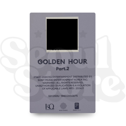 [PHOTOCARD] ATEEZ - GOLDEN HOUR: PART.2 (QR PC)