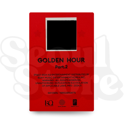 [PHOTOCARD] ATEEZ - GOLDEN HOUR: PART.2 (QR PC)