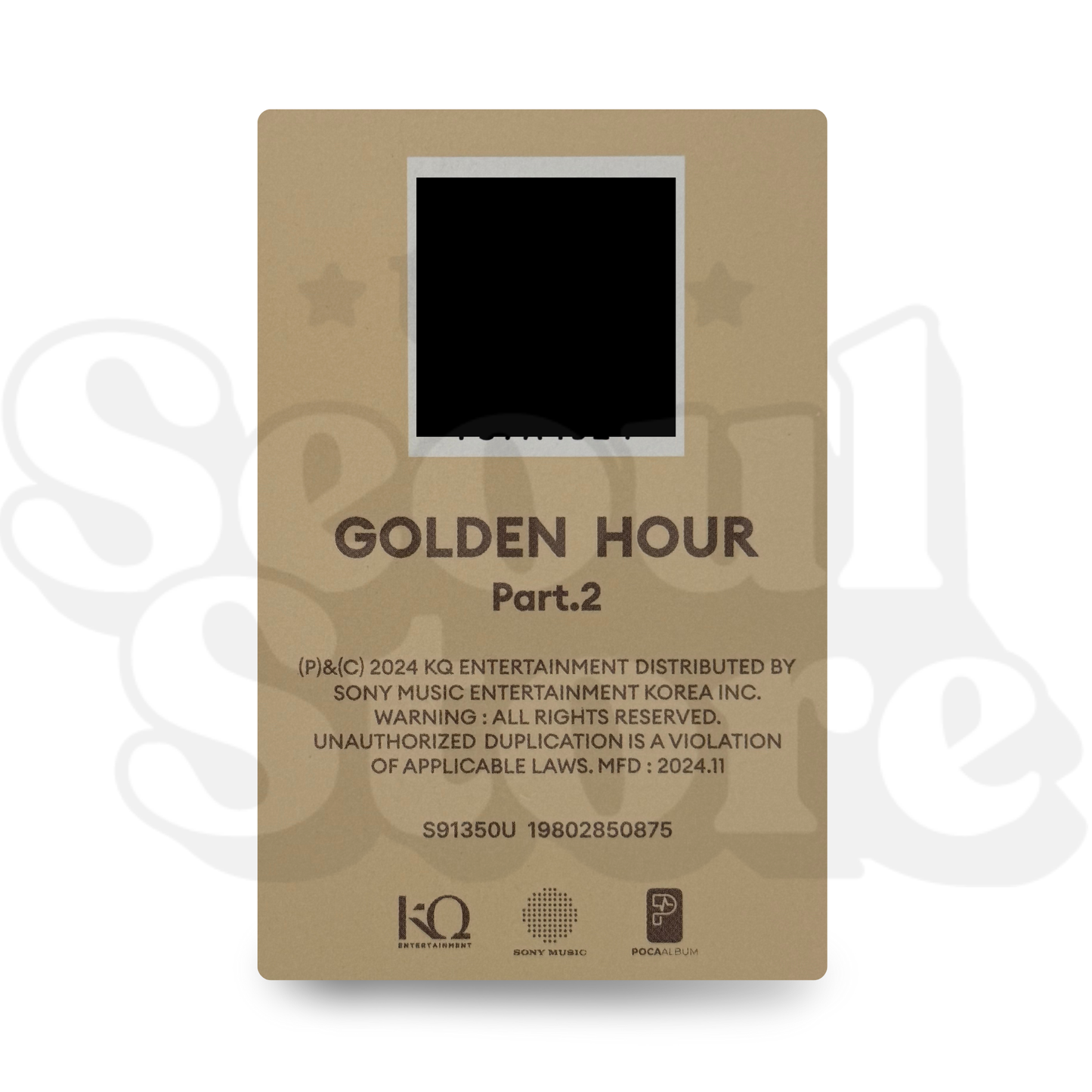 [PHOTOCARD] ATEEZ - GOLDEN HOUR: PART.2 (QR PC)