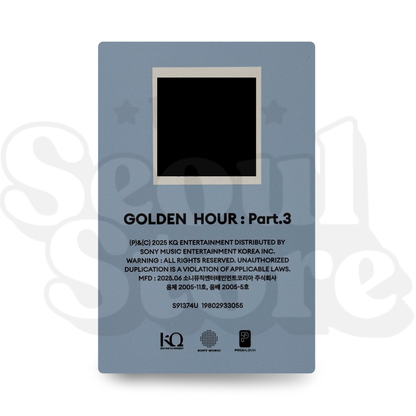 [PHOTOCARD] ATEEZ - GOLDEN HOUR: PART.3 VER.1