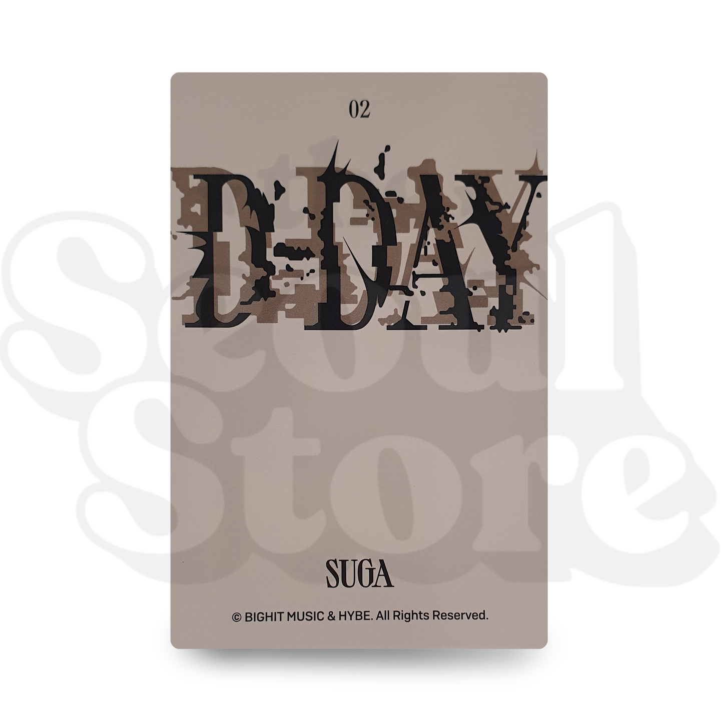 [PHOTOCARD] SUGA - AGUST D - TOUR D-DAY