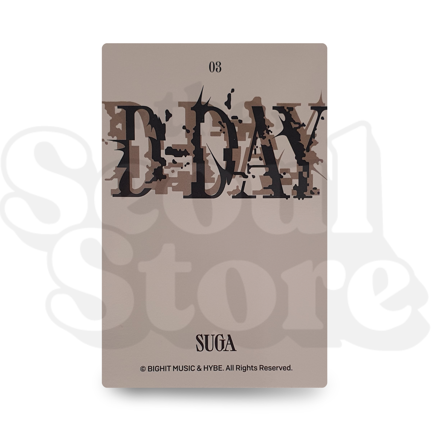 [PHOTOCARD] SUGA - AGUST D - TOUR D-DAY