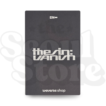 [PHOTOCARD] ENHYPEN - THE SIN:VANISH VER.1 (P.O.B GLOBAL WEVERSESHOP)