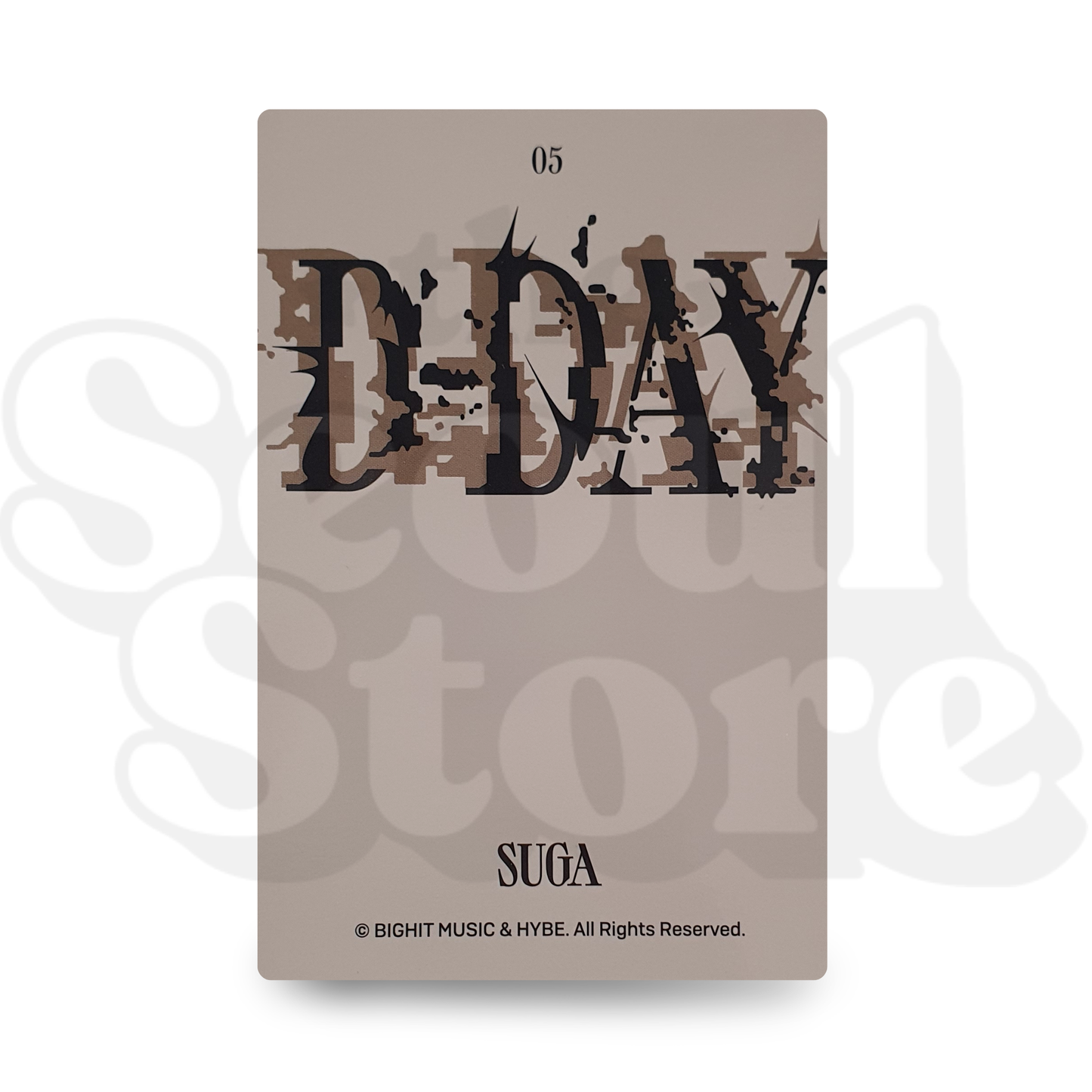 [PHOTOCARD] SUGA - AGUST D - TOUR D-DAY