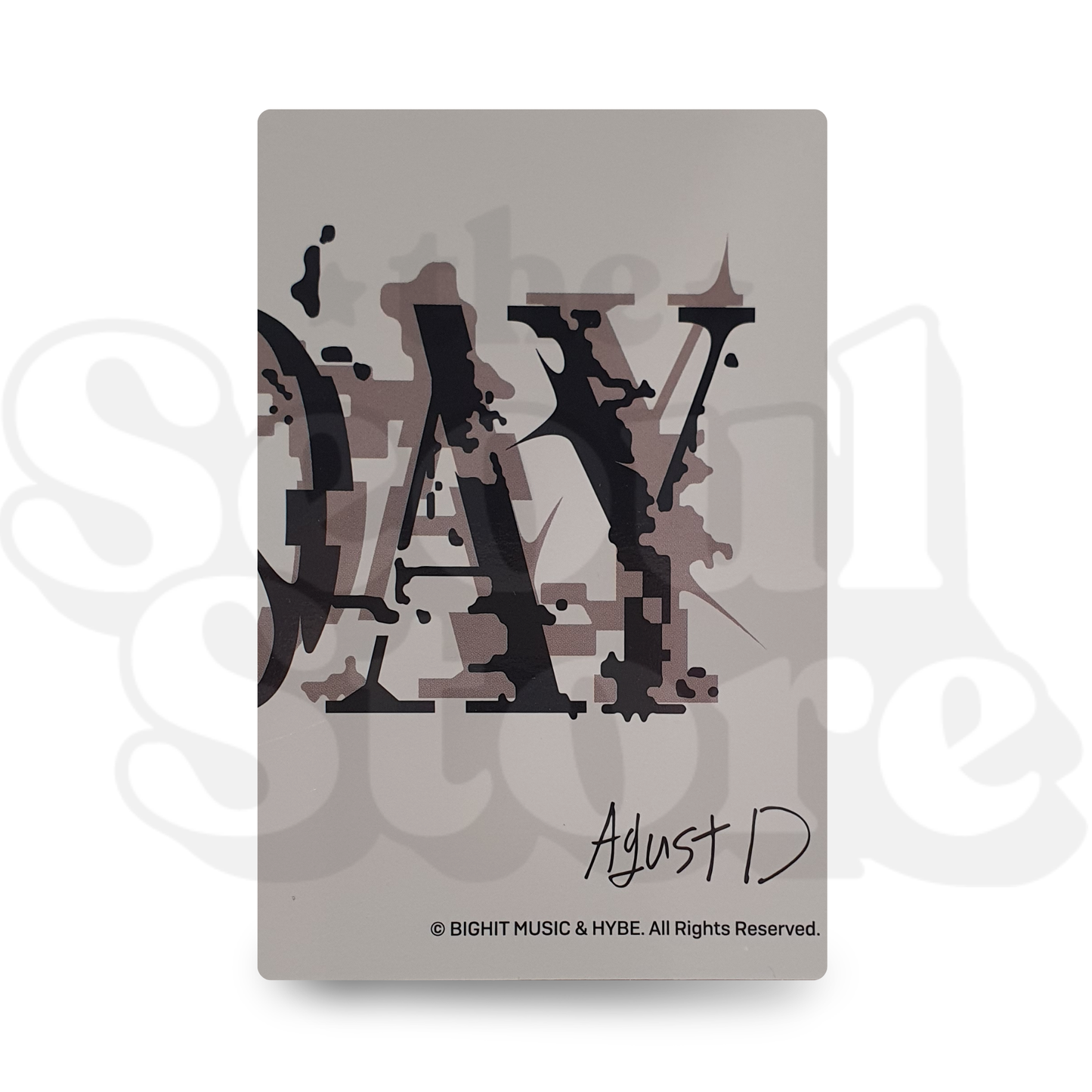 [PHOTOCARD] SUGA - AGUST D - TOUR D-DAY