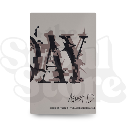 [PHOTOCARD] SUGA - AGUST D - TOUR D-DAY