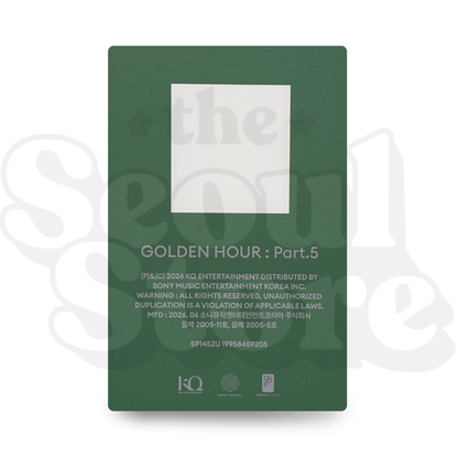[PHOTOCARD] ATEEZ - GOLDEN HOUR PART.5 (POCAALBUM QR 2)