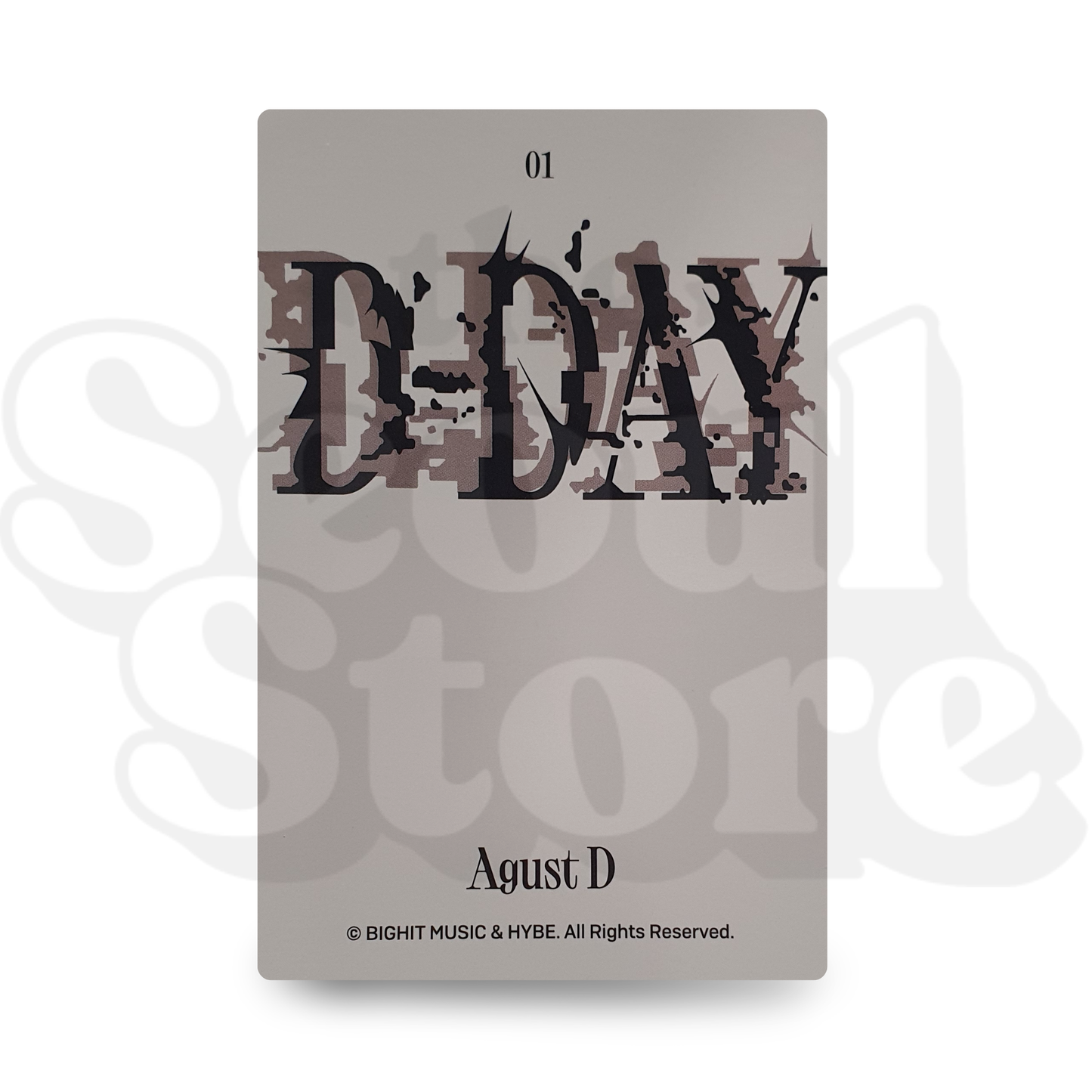 [PHOTOCARD] SUGA - AGUST D - TOUR D-DAY