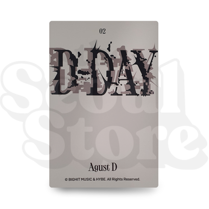 [PHOTOCARD] SUGA - AGUST D - TOUR D-DAY