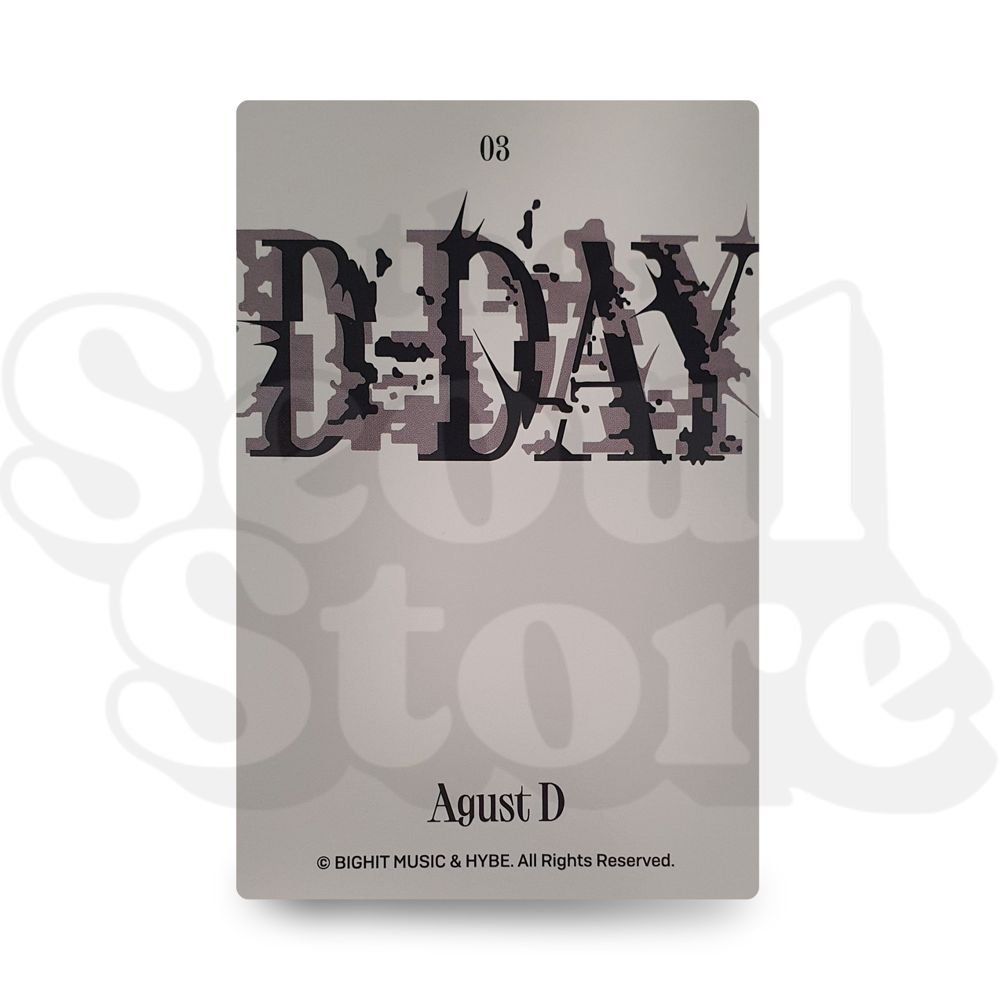 [PHOTOCARD] SUGA - AGUST D - TOUR D-DAY