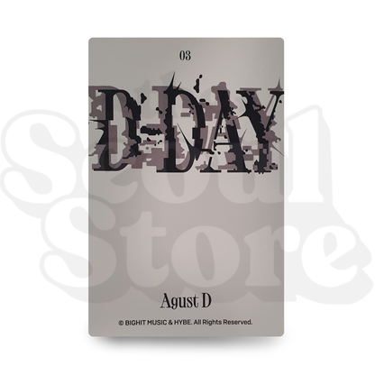 [PHOTOCARD] SUGA - AGUST D - TOUR D-DAY