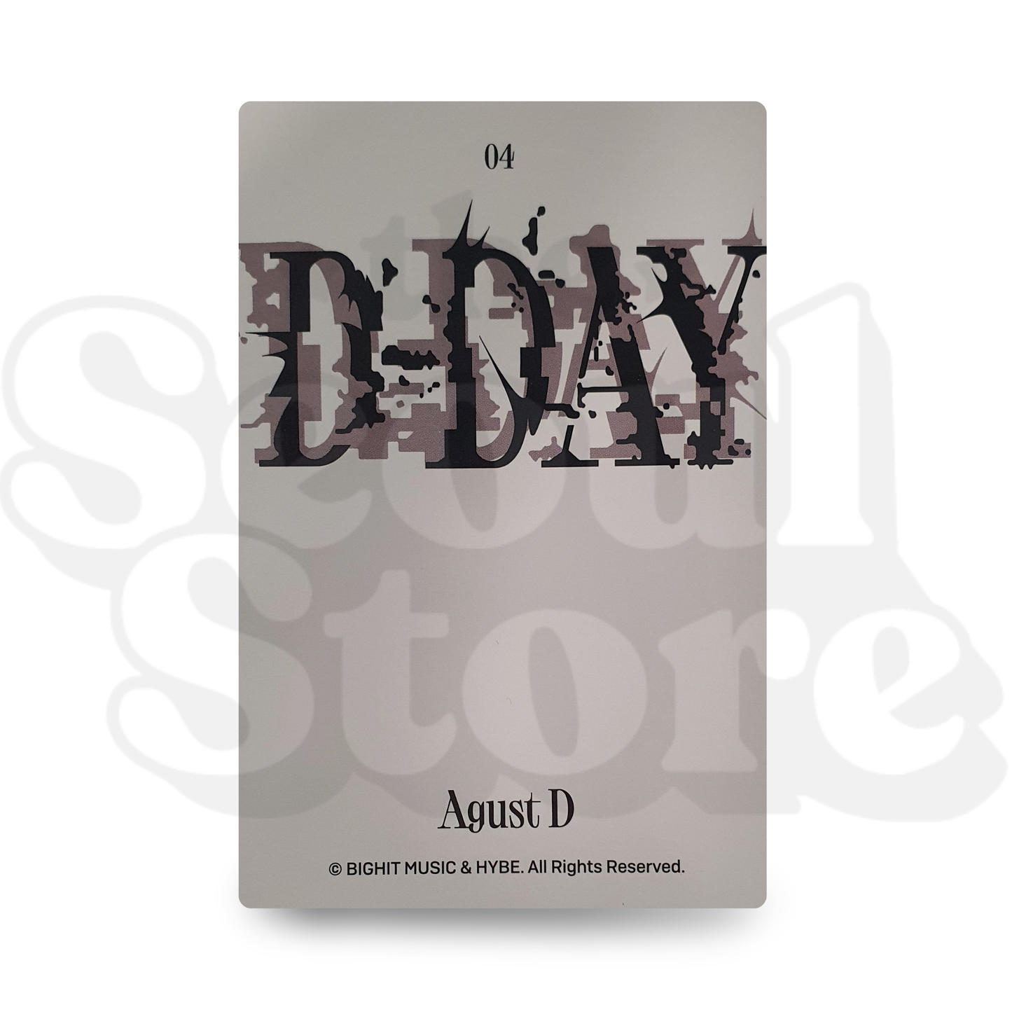 [PHOTOCARD] SUGA - AGUST D - TOUR D-DAY