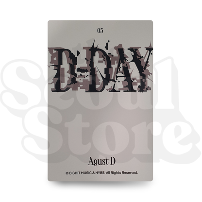[PHOTOCARD] SUGA - AGUST D - TOUR D-DAY