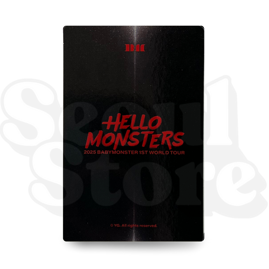 [PHOTOCARD] BABYMONSTER - HELLO MONSTERS 1ST WORLD TOUR VER.2