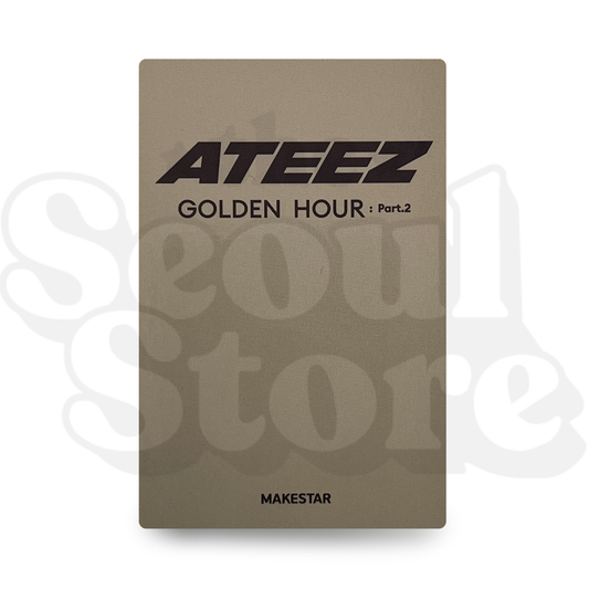 [PHOTOCARD] ATEEZ - GOLDEN HOUR PART.2 (MAKESTAR P.O.B)