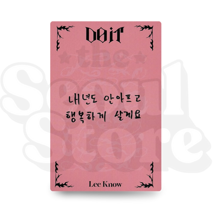 [PHOTOCARD] STRAY KIDS - DO IT (EXCLUSIVE P.O.B FANSHOP VIDEOCALL)
