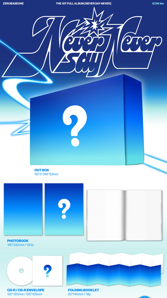 ZEROBASEONE - NEVER SAY NEVER (PHOTOBOOK VER) (ICON & ORDINARY)