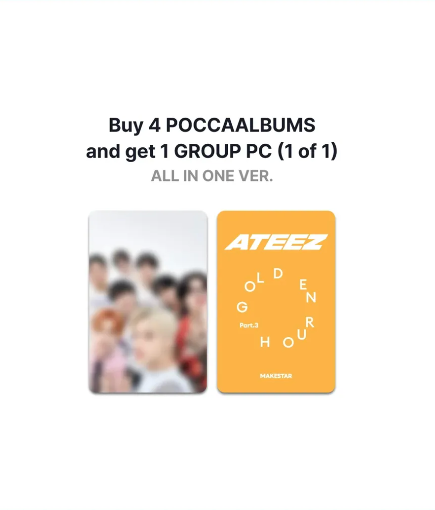 ATEEZ - GOLDEN HOUR: PART.3 (POCAALBUM) [OFFICIAL LUCKY DRAW]