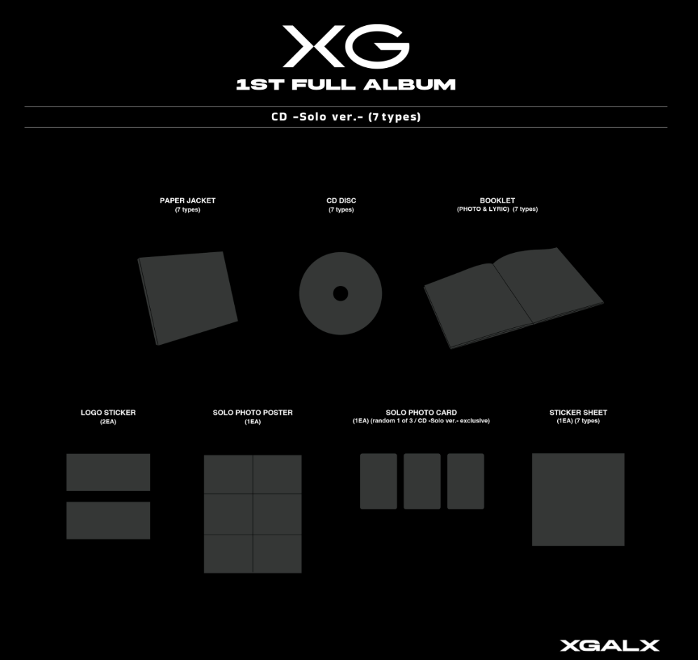 [PRE ORDER] XG - 1ST FULL ALBUM (SOLO VER)