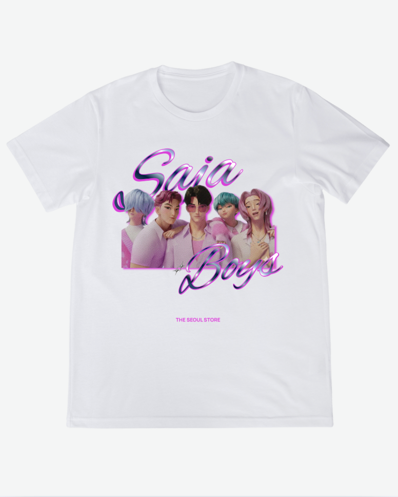 [PRE ORDER] K-POP DEMON HUNTERS - SAJA BOYS WHITE T-SHIRT