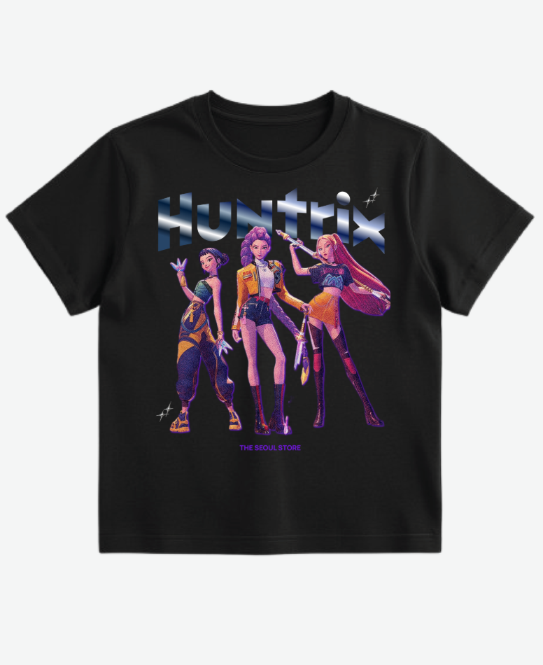 [PRE ORDER] K-POP DEMON HUNTERS - HUNTRIX BLACK T-SHIRT
