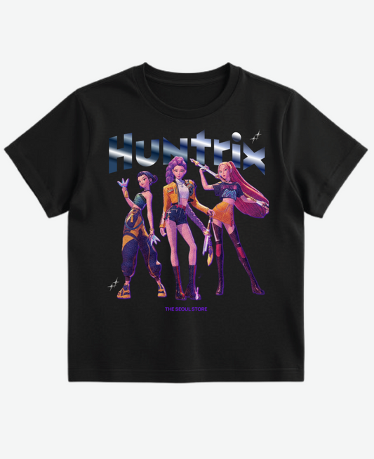 [PRE ORDER] K-POP DEMON HUNTERS - HUNTRIX BLACK T-SHIRT