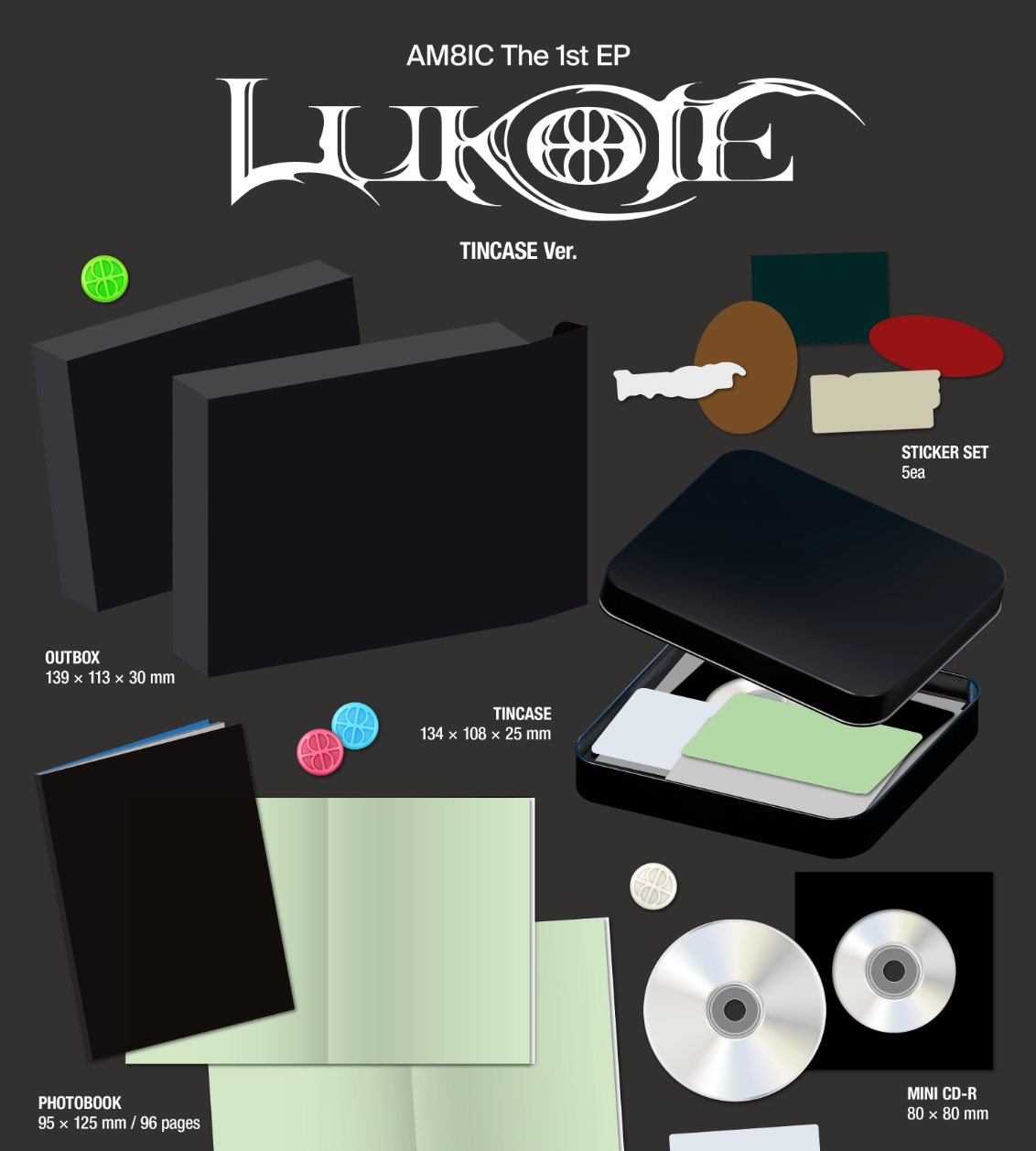 [PRE ORDER] AM8IC - LUKOIE (TINCASE Ver.)