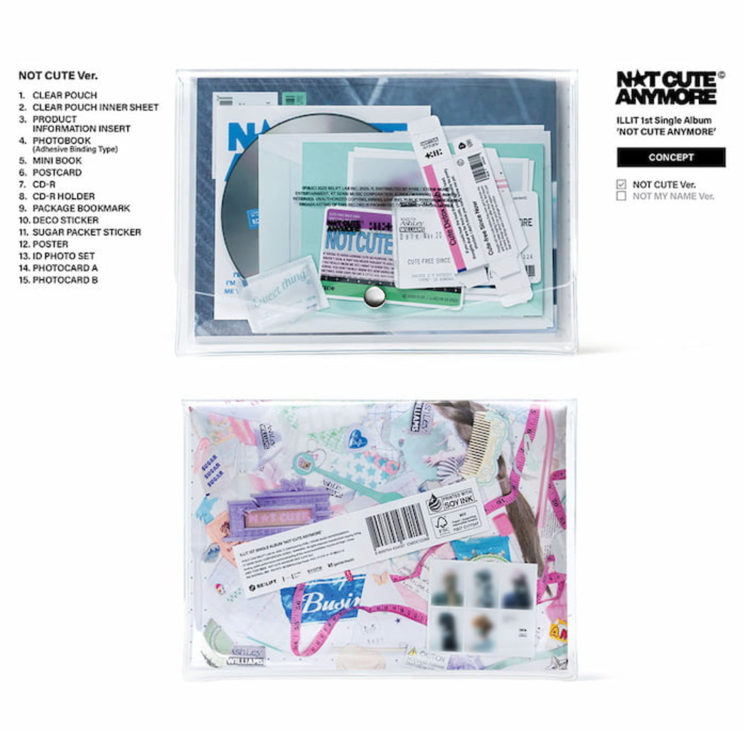 [PRE ORDER P.O.B MAKESTAR] ILLIT - NOT CUTE ANYMORE (SET)