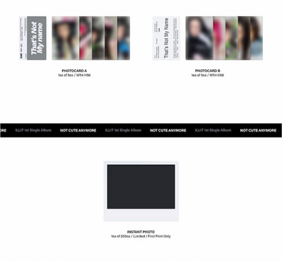 [PRE ORDER P.O.B MAKESTAR] ILLIT - NOT CUTE ANYMORE (SET)