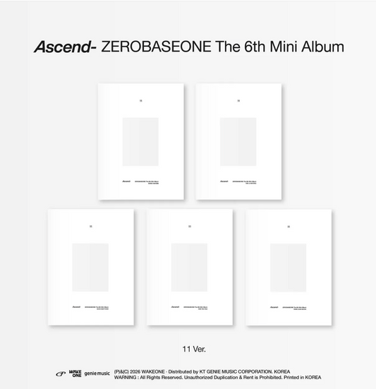 [PRE-ORDER] ZEROBASEONE - Ascend- (11 Ver)