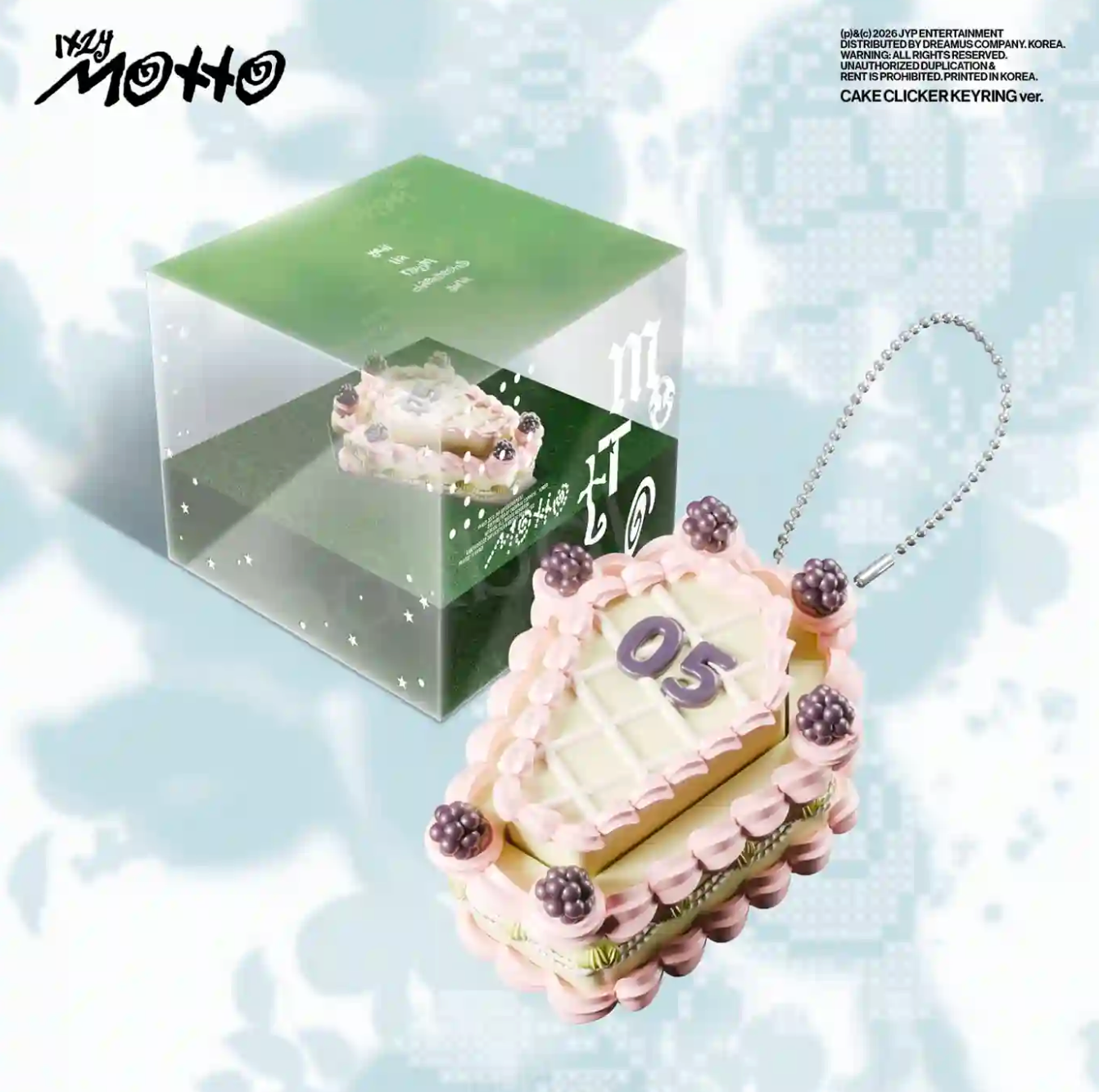 ITZY - 12TH MINI ALBUM MOTTO: CAKE CLICKER KEYRING