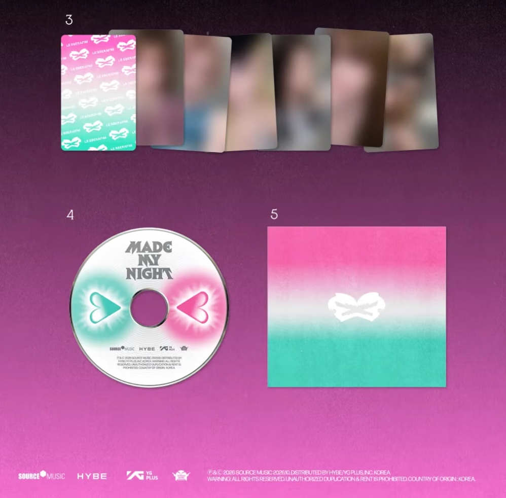 [PRE-ORDER + POB] LE SSERAFIM - Made My Night CHEMICAL NIGHT (Made My Night)