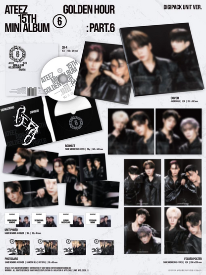 [PRE-ORDER] ATEEZ - GOLDEN HOUR PART.6 (UNIT DIGIPACK)