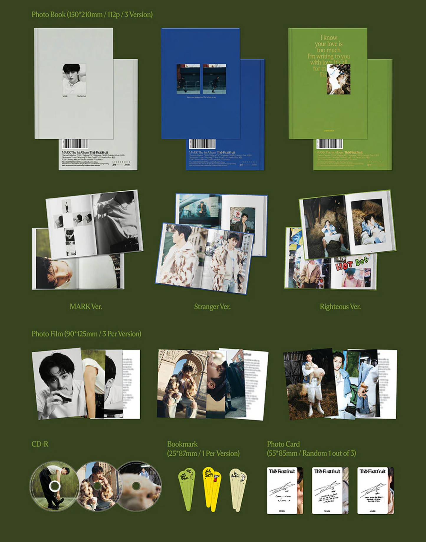 MARK (NCT) - THE FIRSTFRUIT 1ST FULL ALBUM (PHOTOBOOK VER)