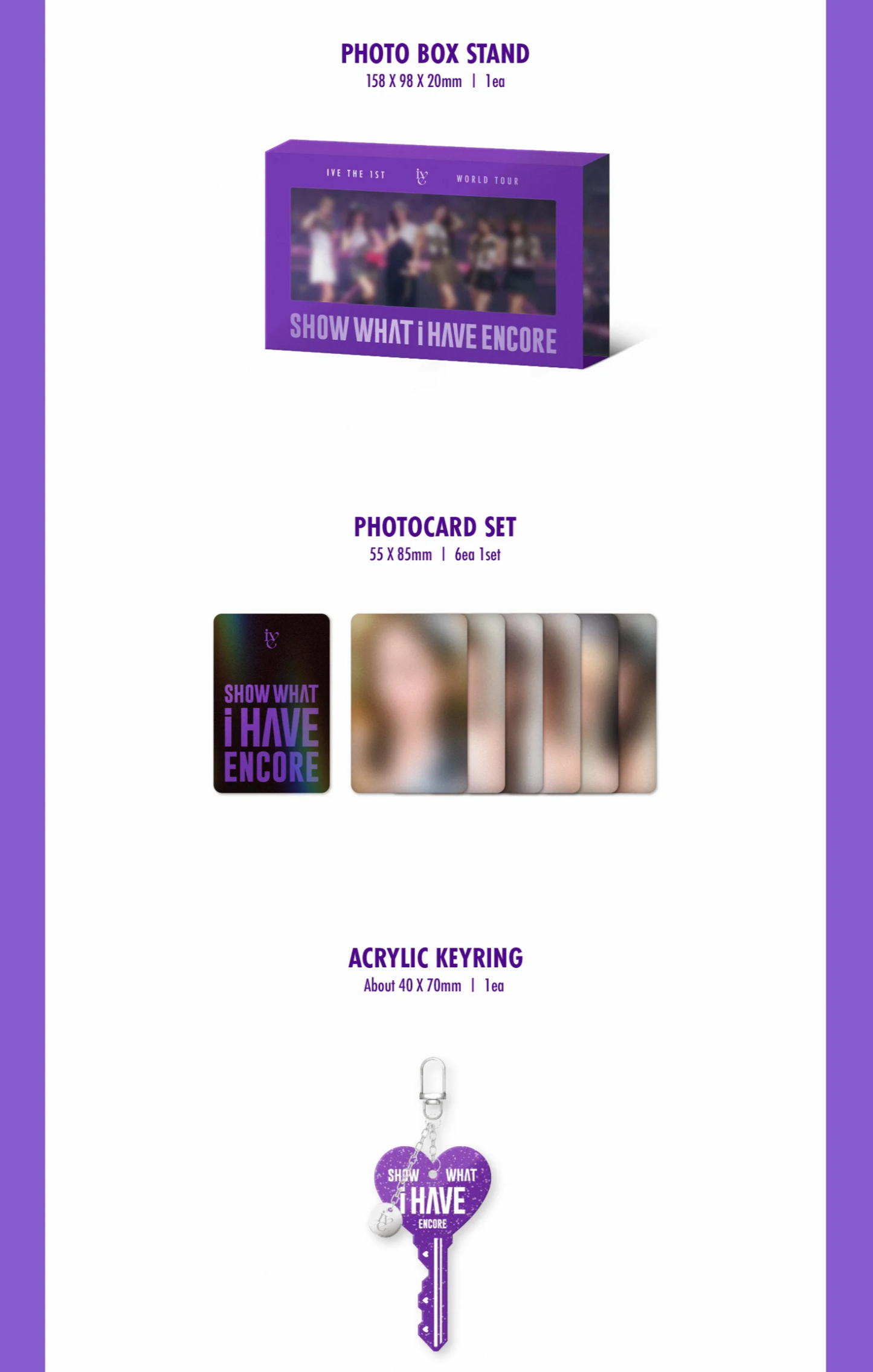 [PRE-ORDER] IVE - SHOW WHAT I HAVE - ENCORE THE 1ST WORLD TOUR KIT